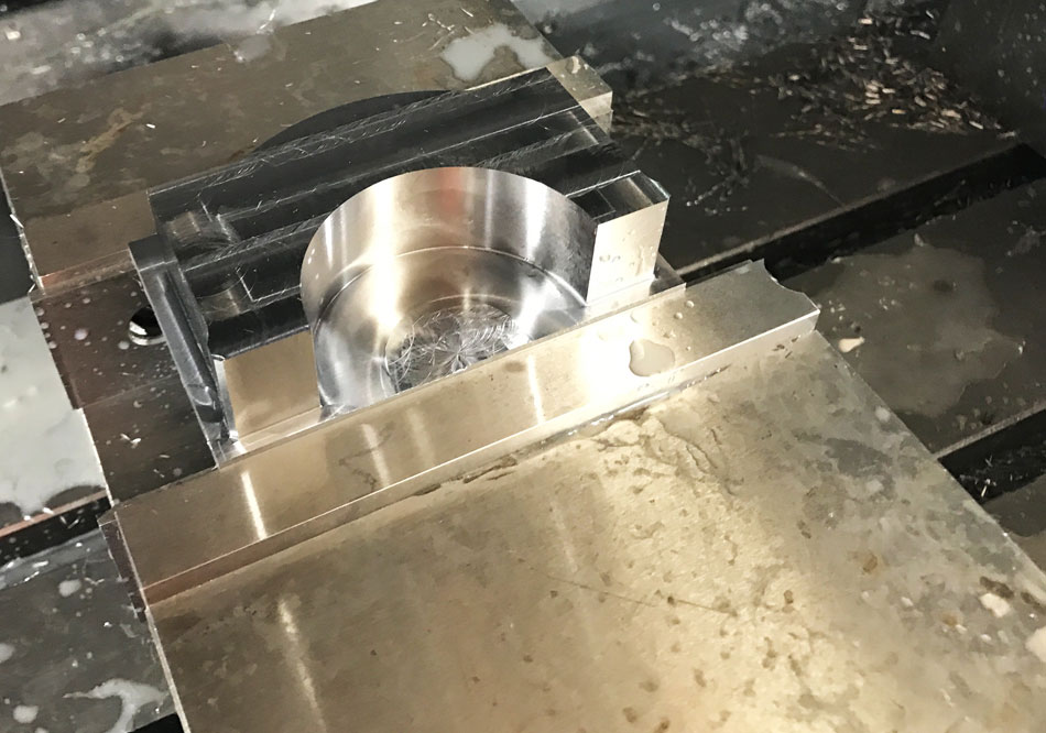 Bearing caps being machined - obsolete part engineering